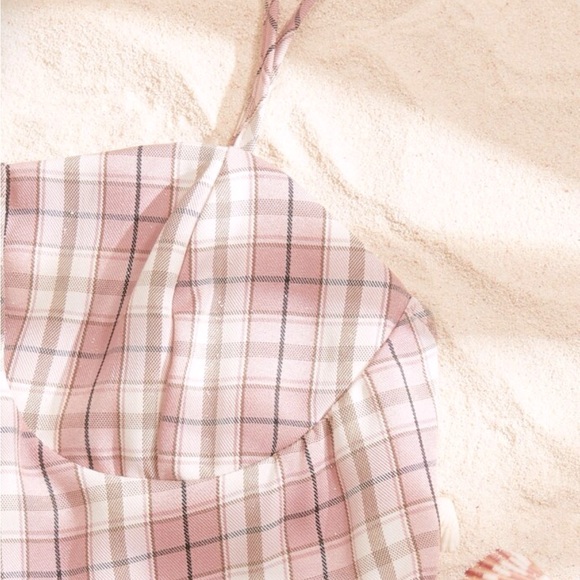 SHEIN plaid bustier sundress - Picture 5 of 7